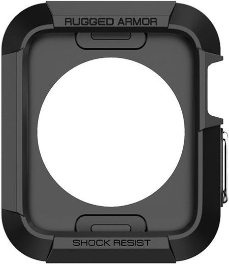 Spigen Rugged Armor Apple Watch 42MM Hoesje Zwart afbeelding 3