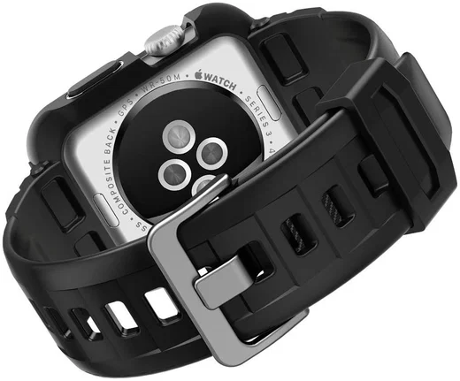 Spigen Rugged Armor Pro Apple Watch 42MM Hoesje en Bandje Zwart afbeelding 13