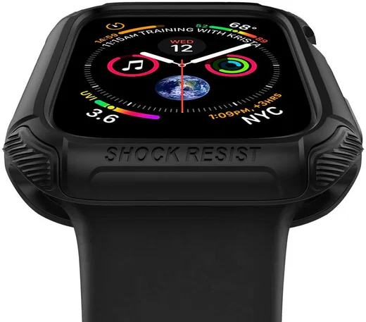Spigen Tough Armor Apple Watch 44MM Hoesje Full Protect Zwart afbeelding 3