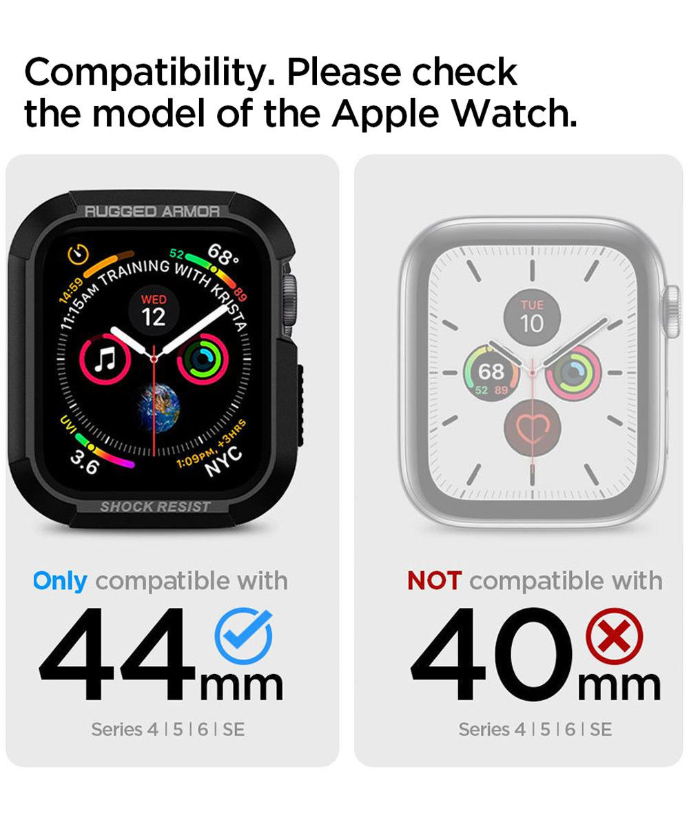 Spigen Tough Armor Apple Watch 44MM Hoesje Full Protect Roze Goud afbeelding 7