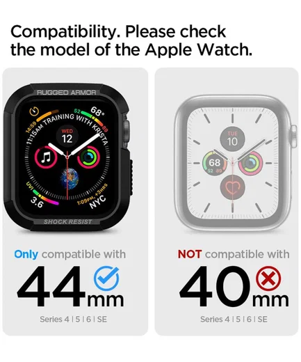 Spigen Tough Armor Apple Watch 44MM Hoesje Full Protect Roze Goud afbeelding 7