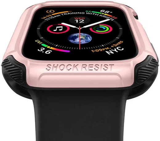 Spigen Tough Armor Apple Watch 44MM Hoesje Full Protect Roze Goud afbeelding 3