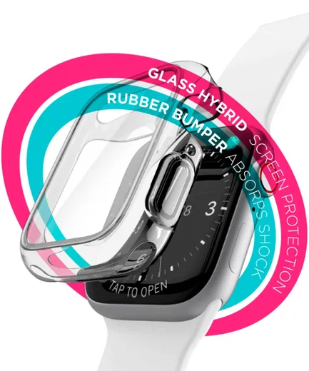 Raptic 360X Apple Watch 40MM Hoesje Full Screen Protect Transparant afbeelding 4