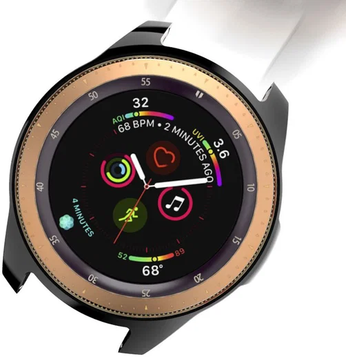 Samsung Galaxy Watch 46MM Hoesje Flexibel TPU Bumper Zwart afbeelding 6
