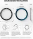 Ringke Bezel Styling Galaxy Watch 46MM Randbeschermer RVS Zwart afbeelding 9