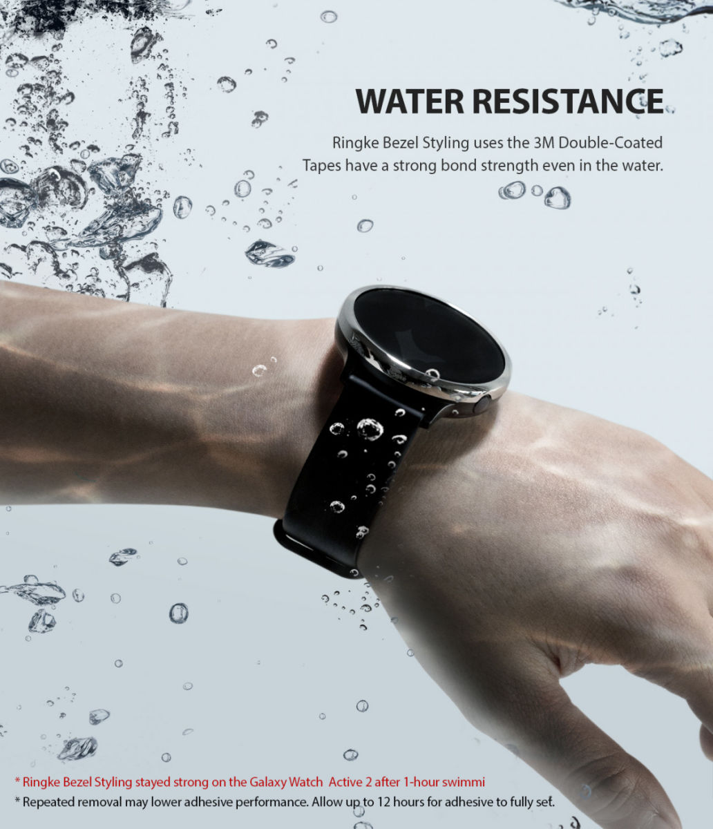 Ringke Bezel Styling Galaxy Watch Active 2 44MM Randbeschermer Zilver afbeelding 6