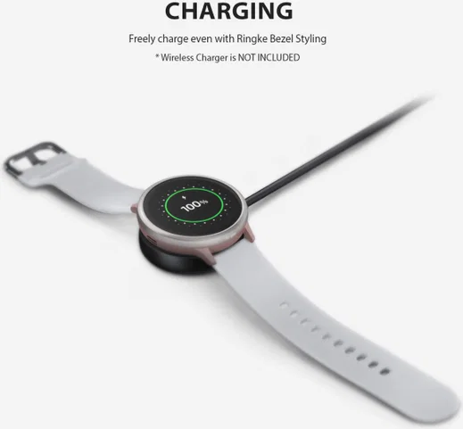 Ringke Bezel Styling Galaxy Watch Active 2 44MM Randbeschermer Zilver afbeelding 7
