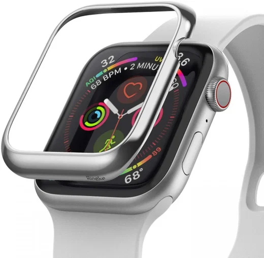 Ringke Bezel Styling Apple Watch 40MM Randbeschermer RVS Zilver afbeelding 1