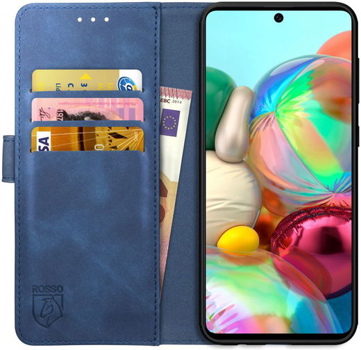 Rosso Element Samsung Galaxy A51 Hoesje Book Cover Blauw afbeelding 1
