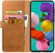 Rosso Element Samsung Galaxy A71 Hoesje Book Cover Lichtbruin afbeelding 1