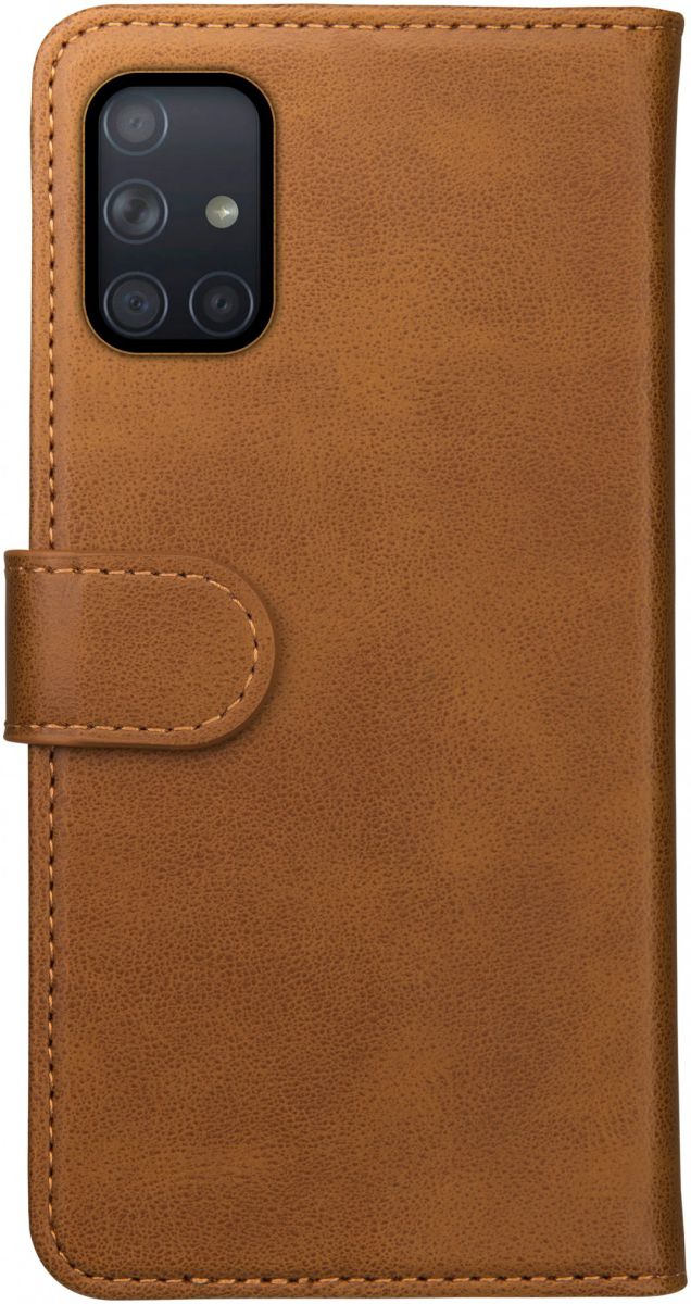 Rosso Element Samsung Galaxy A71 Hoesje Book Cover Lichtbruin afbeelding 2