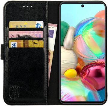 Rosso Element Samsung Galaxy A51 Hoesje Book Cover Zwart