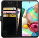 Rosso Element Samsung Galaxy A51 Hoesje Book Cover Zwart afbeelding 1