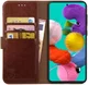 Rosso Element Samsung Galaxy A71 Hoesje Book Cover Bruin afbeelding 1