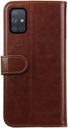 Rosso Element Samsung Galaxy A71 Hoesje Book Cover Bruin afbeelding 2