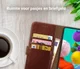 Rosso Element Samsung Galaxy A71 Hoesje Book Cover Bruin afbeelding 9