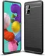 Samsung Galaxy A51 Hoesje Geborsteld TPU Zwart afbeelding 2