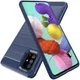 Samsung Galaxy A51 Hoesje Geborsteld TPU Blauw afbeelding 2