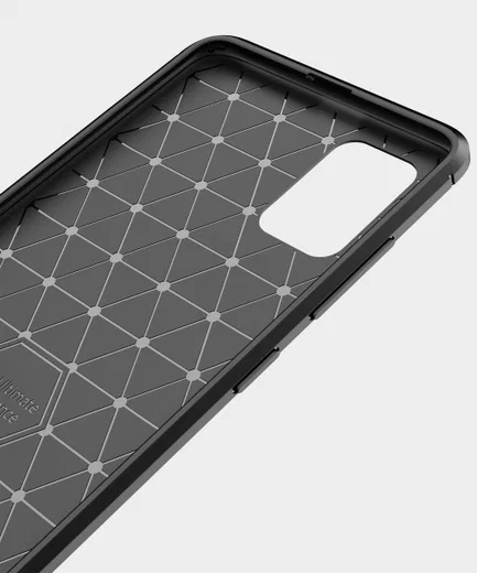 Samsung Galaxy A51 Hoesje Geborsteld TPU Blauw afbeelding 7
