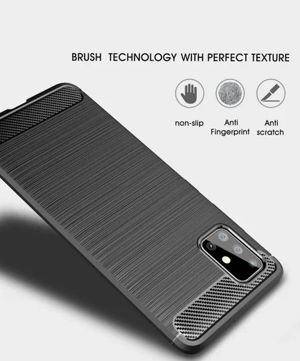 Samsung Galaxy A51 Hoesje Geborsteld TPU Rood afbeelding 8