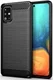 Samsung Galaxy A71 Geborsteld TPU Hoesje Zwart afbeelding 2