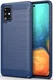 Samsung Galaxy A71 Geborsteld TPU Hoesje Blauw afbeelding 1