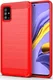 Samsung Galaxy A71 Geborsteld TPU Hoesje Rood afbeelding 1