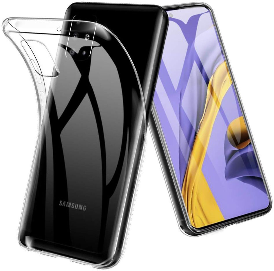 Samsung Galaxy A51 Hoesje Dun TPU Transparant afbeelding 4