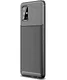 Samsung Galaxy A51 Hoesje Geborsteld Carbon Zwart afbeelding 1