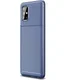 Samsung Galaxy A51 Hoesje Geborsteld Carbon Blauw afbeelding 1
