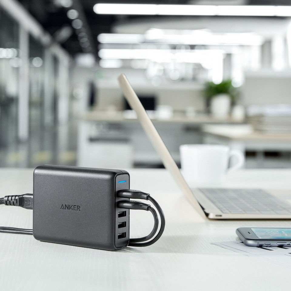 Anker PowerPort Speed (63W) 5-Poorts Quick Charge Thuislader Zwart afbeelding 3