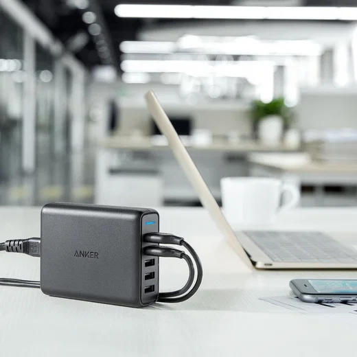 Anker PowerPort Speed (63W) 5-Poorts Quick Charge Thuislader Zwart afbeelding 3