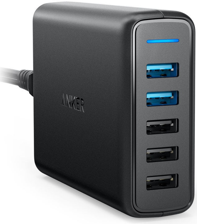 Anker PowerPort Speed (63W) 5-Poorts Quick Charge Thuislader Zwart afbeelding 1