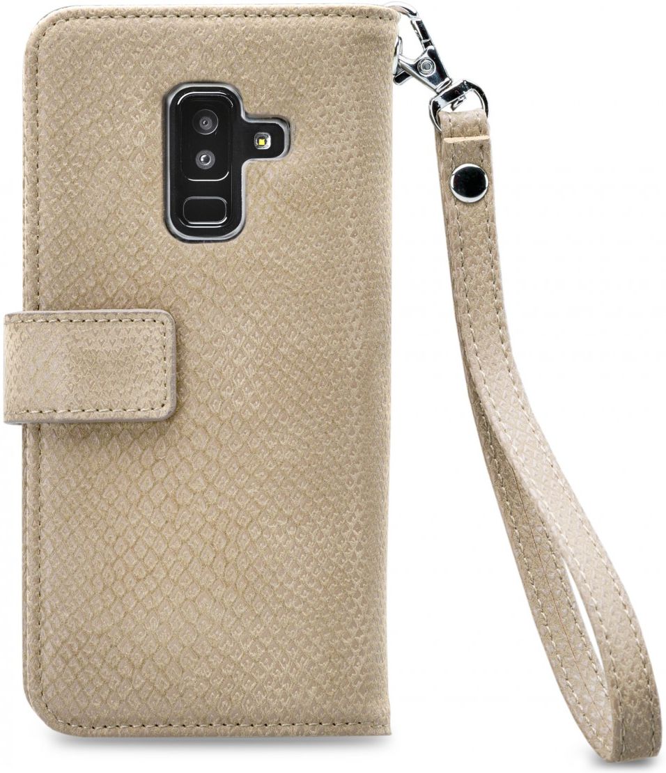 Mobilize Gelly Wallet Zipper Galaxy A6 Plus (2018) Hoesje Latte afbeelding 6