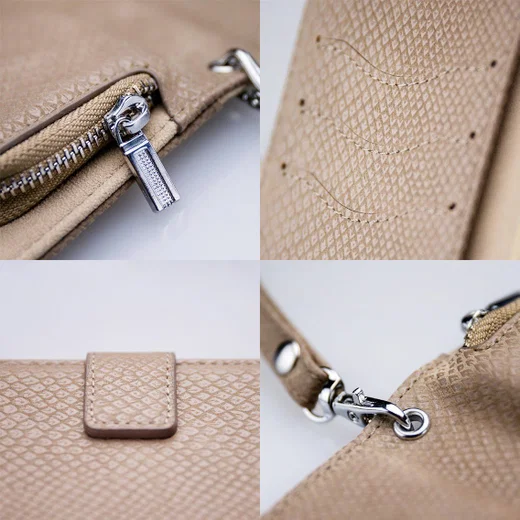 Mobilize Gelly Wallet Zipper Galaxy A6 Plus (2018) Hoesje Latte afbeelding 8