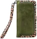 Mobilize Gelly Wallet Zipper Apple iPhone XS / X Hoesje Olive Leopard afbeelding 5