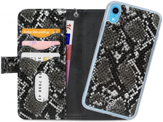 Mobilize Gelly Wallet Zipper Apple iPhone XR Hoesje Black Snake afbeelding 1