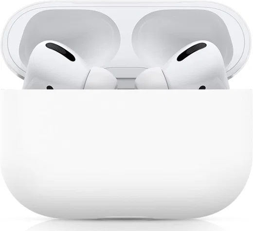Apple AirPods Pro Ultradun Siliconen Hoesje Wit afbeelding 1