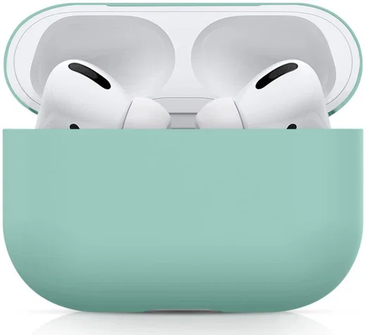 Apple AirPods Pro Ultradun Siliconen Hoesje Blauw/Groen afbeelding 1