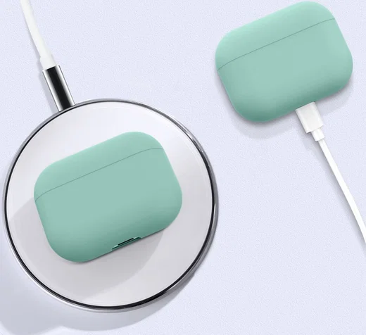 Apple AirPods Pro Ultradun Siliconen Hoesje Blauw/Groen afbeelding 6