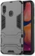 Samsung Galaxy A20e Hybride Hoesje met Standaard Grijs afbeelding 1