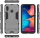 Samsung Galaxy A20e Hybride Hoesje met Standaard Grijs afbeelding 2