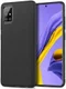 Samsung Galaxy A51 Hoesje Twill Slim Textuur Zwart afbeelding 1