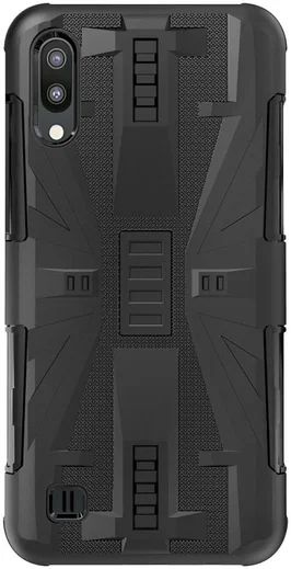 Samsung Galaxy A10 / M10 Modern Hybride Hoesje Zwart afbeelding 5