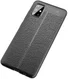 Samsung Galaxy A51 Hoesje TPU Leer Design Zwart afbeelding 3