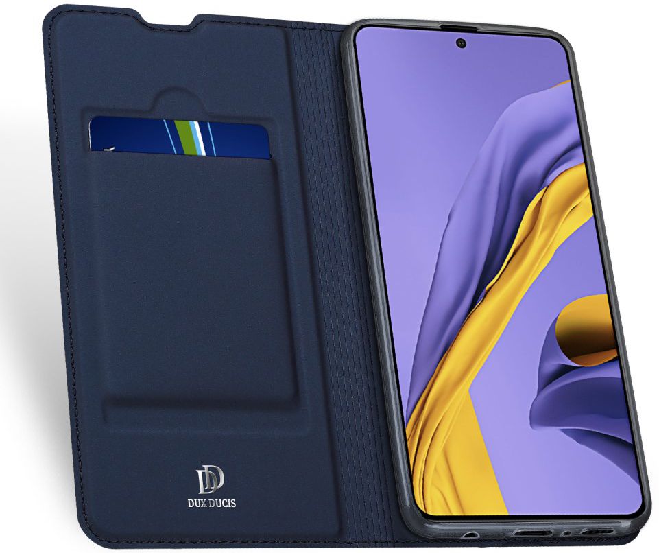 Dux Ducis Skin Pro Series Samsung Galaxy A51 Wallet Hoesje Blauw afbeelding 1