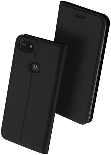 Dux Ducis Skin Pro Series Motorola Moto E6 Play Flip Hoesje Zwart afbeelding 6