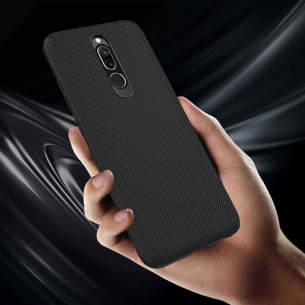 Xiaomi Redmi 8 Twill Slim Texture Back Cover Zwart afbeelding 6