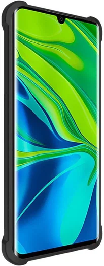 IMAK Xiaomi Mi Note 10 Pro Hoesje TPU met Screenprotector Metaal Zwart afbeelding 4