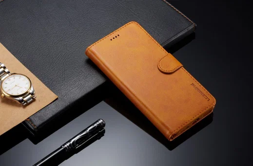 Xiaomi Redmi 8 PU Lederen Portemonnee Bookcase Hoesje Bruin afbeelding 5